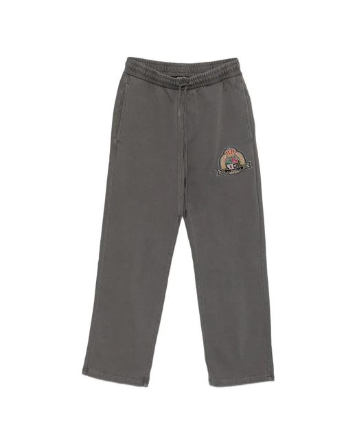 Ksubi Gray Appliqué Tack Pants for men