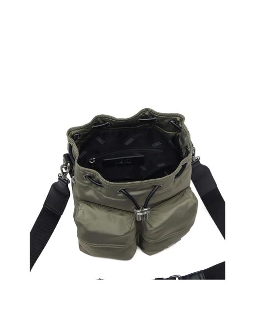 DIESEL ドローストリング バケットバッグ Green