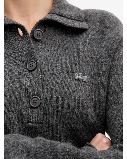 Pull Boutonné Lacoste en coloris Gray
