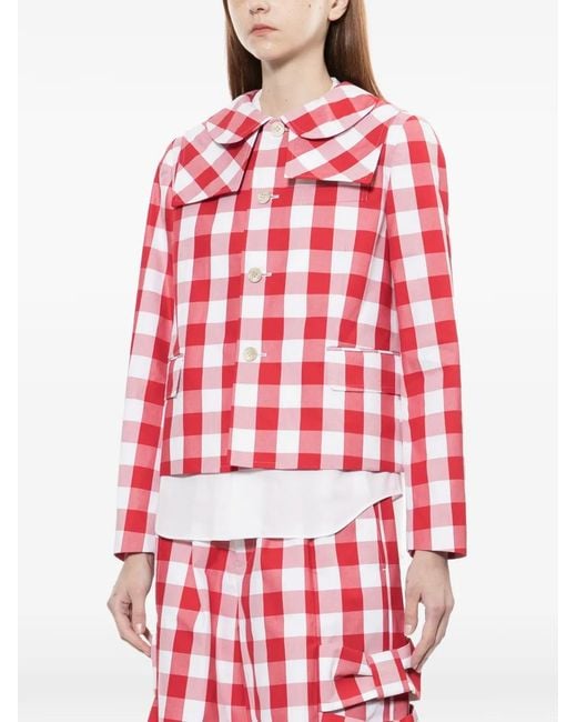 Comme des Garçons Gingham Collared Jacket