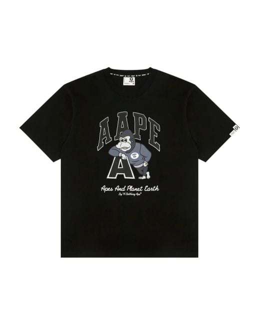 メンズ Aape By A Bathing Ape Ape Head Tシャツ Black