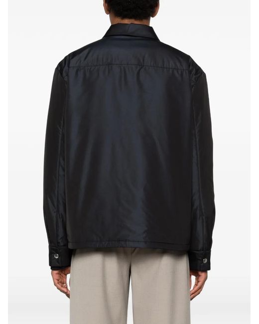 Jil Sander Blue Padded Shirt Jacket for men