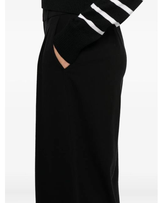James Perse Black Pleated Trousers