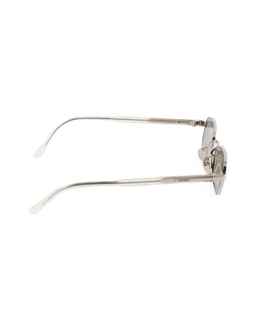 Prada Metallic Sunglasses With The Iconic Metal Plaque for men