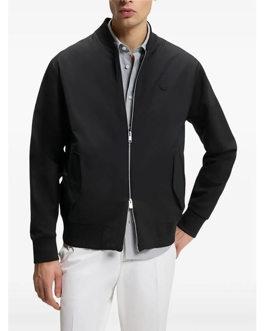 Boss Black Zip-Up Bomber Jacket for men