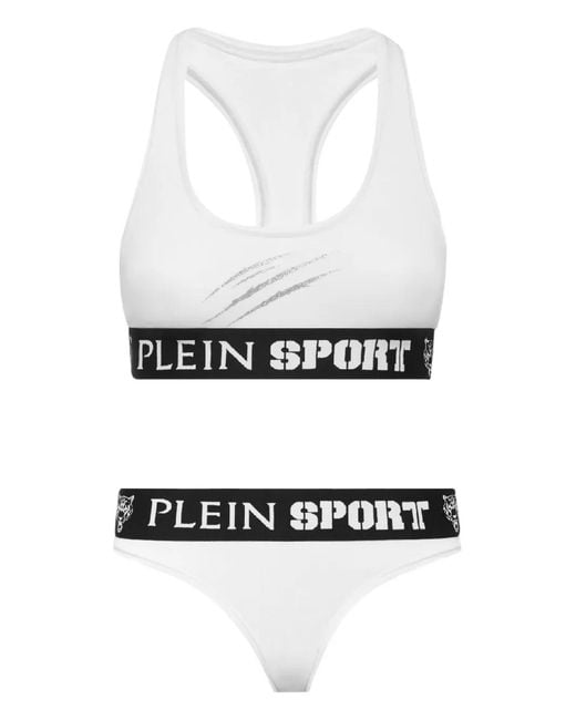 Philipp Plein White Logo-Band Underwear Set