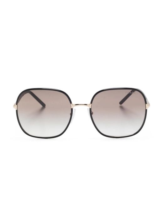 Prada Black Square-Frame Sunglasses