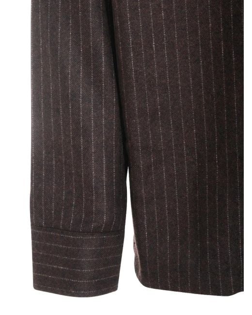 NN07 Black Pinstripe-Print Shirt for men
