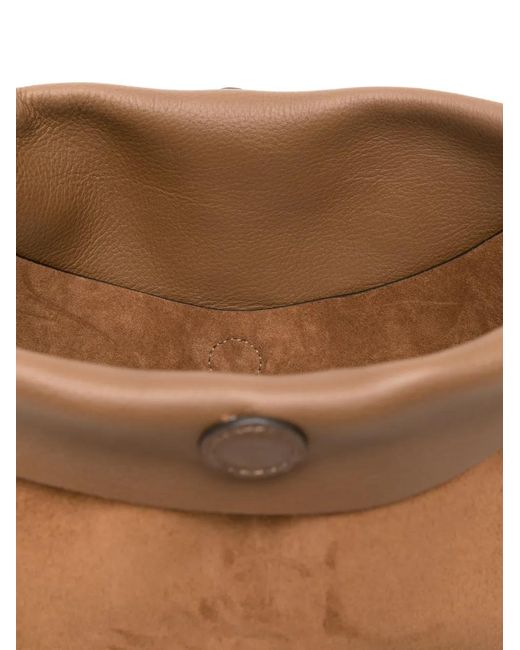 Etro Brown Crossbody Pony Xl Fringes 44,5X31,5X3 Cm