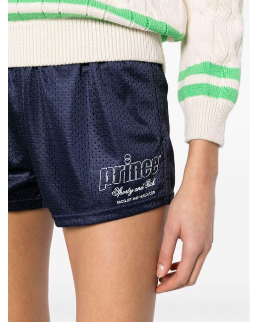 Shorts con stampa di Sporty & Rich in Blue