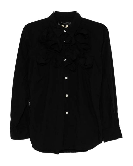 Comme des Garçons Black Rose Detail Blouses