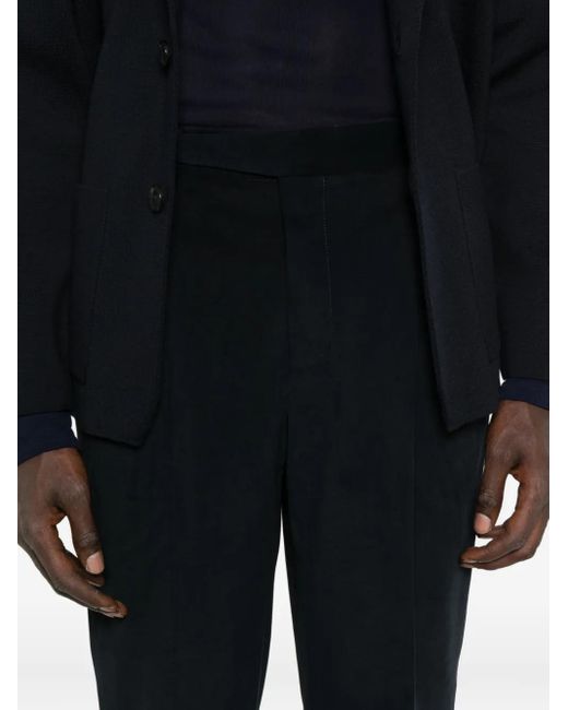 Pantalones con dobladillo ajustado PT Torino de hombre de color Black