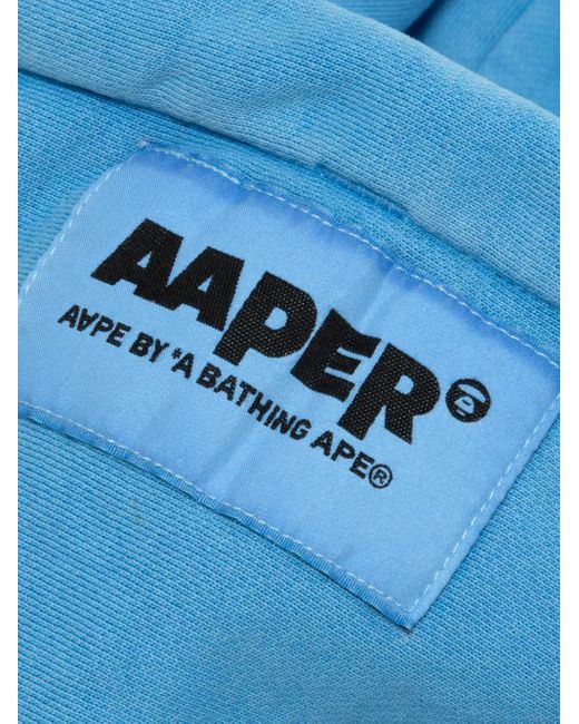 Aape By A Bathing Ape Blue Cotton Hooded Sweatshirt for men