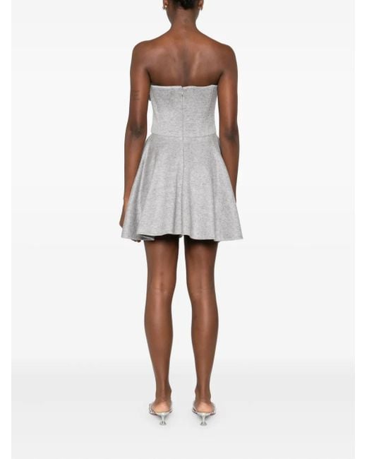 GIUSEPPE DI MORABITO Gray Ausgestelltes Kleid Mit Rosenverzierung
