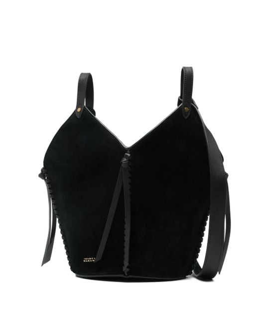 Sac Porté Épaule En Daim Isabel Marant en coloris Black