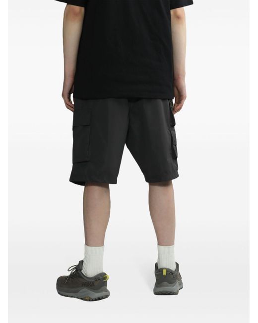 Izzue Black Elasticated Cargo Shorts for men