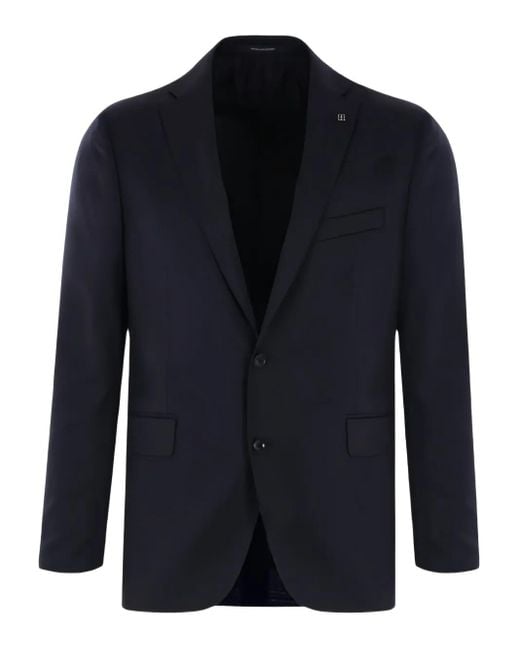 Tagliatore Blue Notched Single-Breasted Suit for men