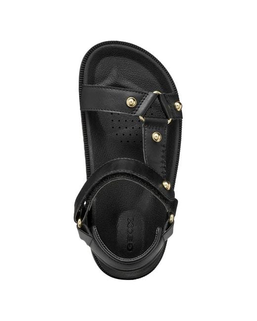 Geox White Foammentera Stud-Embellished Touch-Strap Sandals