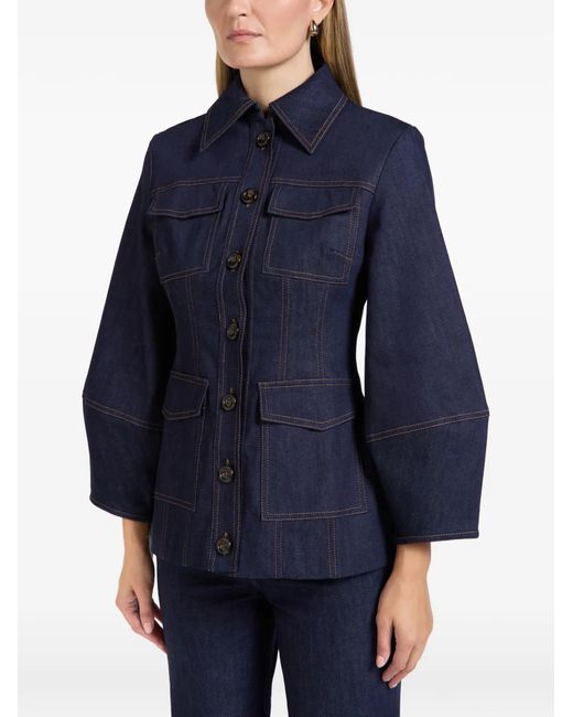 Chaqueta Con Botones Florence & Fortitude de color Blue