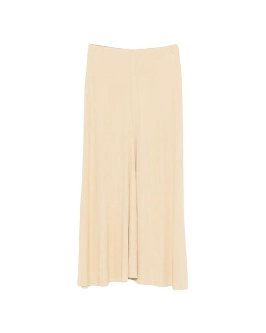 Totême White Flared Maxi Skirt