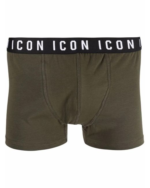 DSquared² Boxershorts Met Logo Tailleband in het Green voor heren