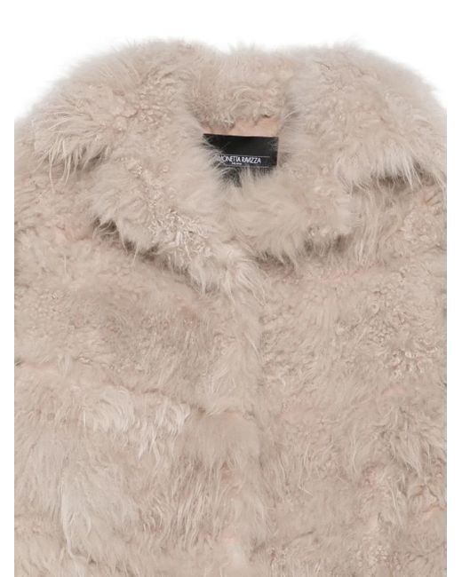 Simonetta Ravizza Natural Lapel-Collar Jacket