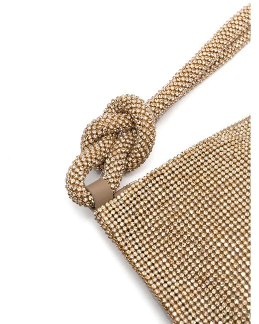 Cult Gaia Natural Hera Nano Crystal-Embellished Tote Bag