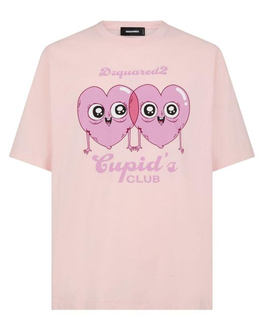 Dsquared pink hotsell t shirt