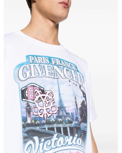 メンズ Givenchy World Tour Tシャツ White