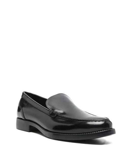 Callaghan Black Brian Leather Loafers for men