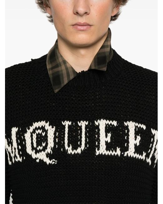 McQueen Black Sweaters for men