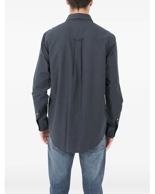 NN07 Blue Colby Button-Fastening Shirt for men