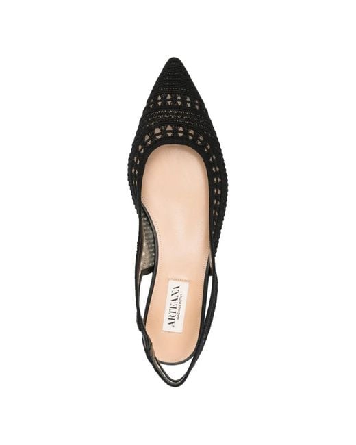 Arteana Black Trieste Point-Toe Slingback Sandals