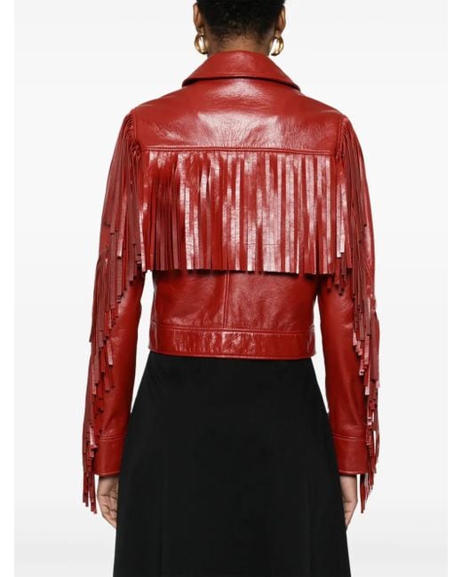 Chloé フリンジ ジャケット Red