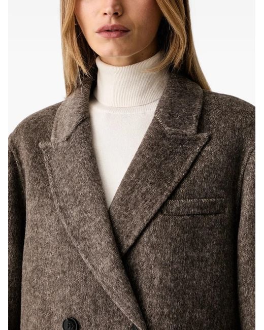 ViCOLO Brown Double-Breasted Blazer