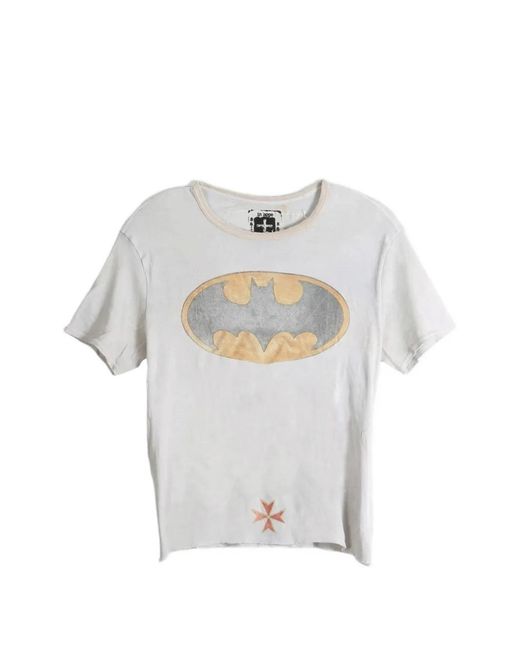 SAITOS White Batman Graphic-Print T-Shirt for men