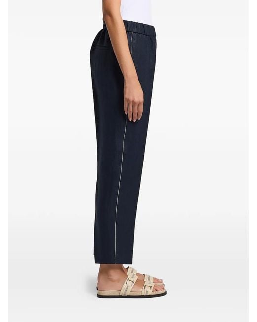 Peserico Blue Elasticated Trousers