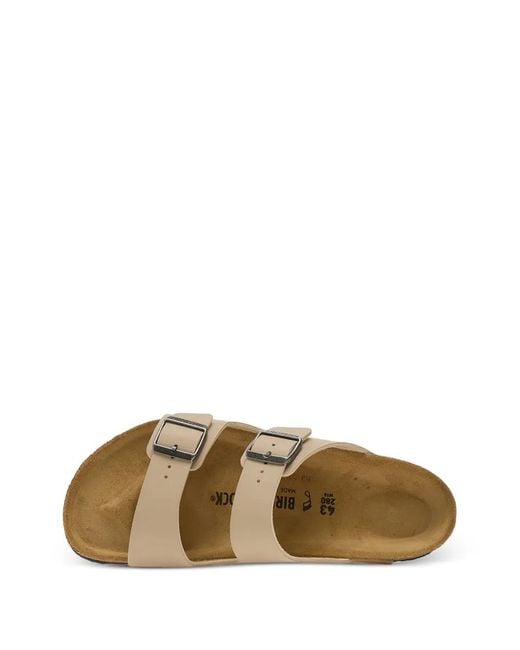 Birkenstock White Arizona Birko-Flor Sandals