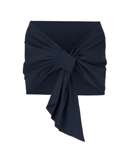 La Petite Robe Di Chiara Boni Blue Cape Eva À Détail Noué