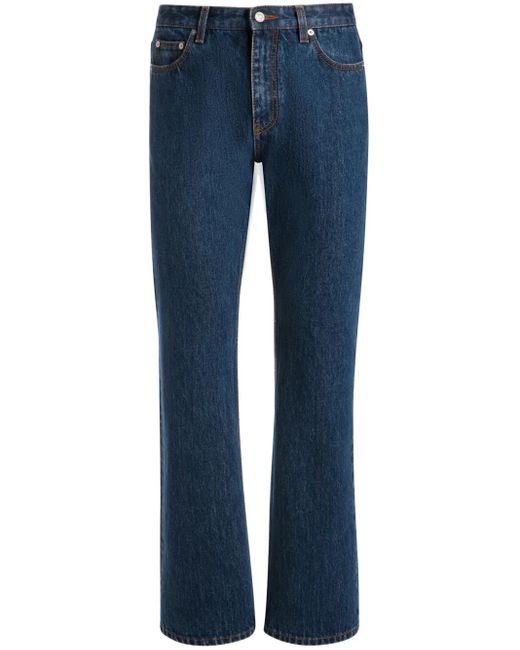 Bally Blue Straight-Leg Cotton Jeans for men