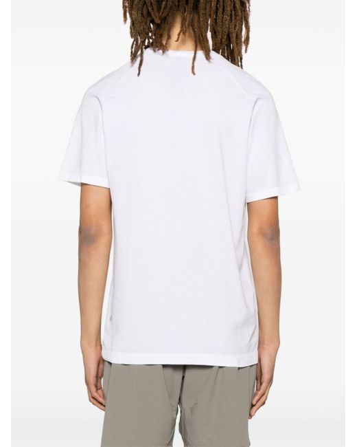 T-shirt a righe Metal Vent di lululemon athletica in White da Uomo
