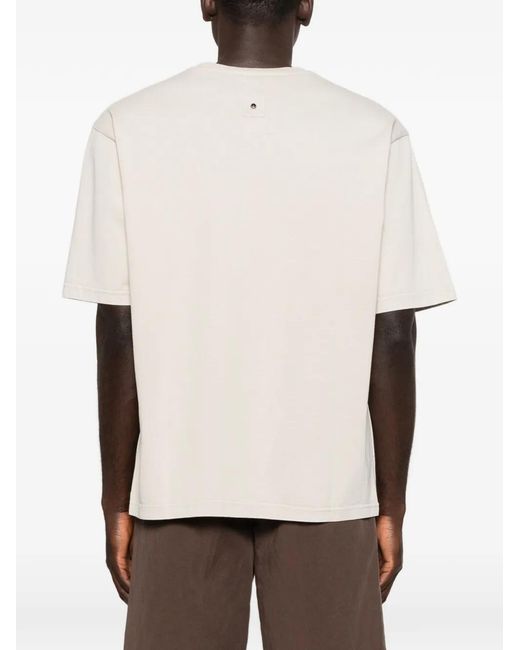 White Sand Natural Round-Neck T-Shirt for men