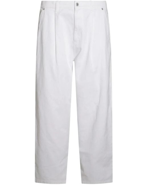 Moschino White Jeans Oversize for men