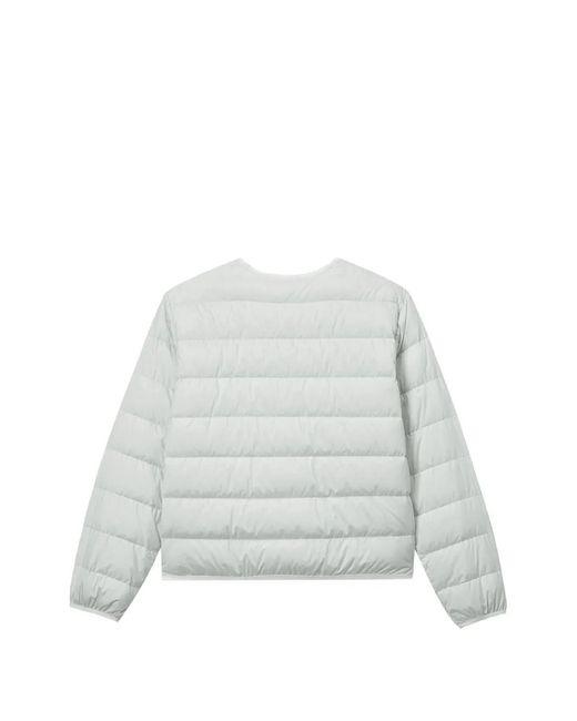 Chocoolate White Quilted Heart-Patch Jacket