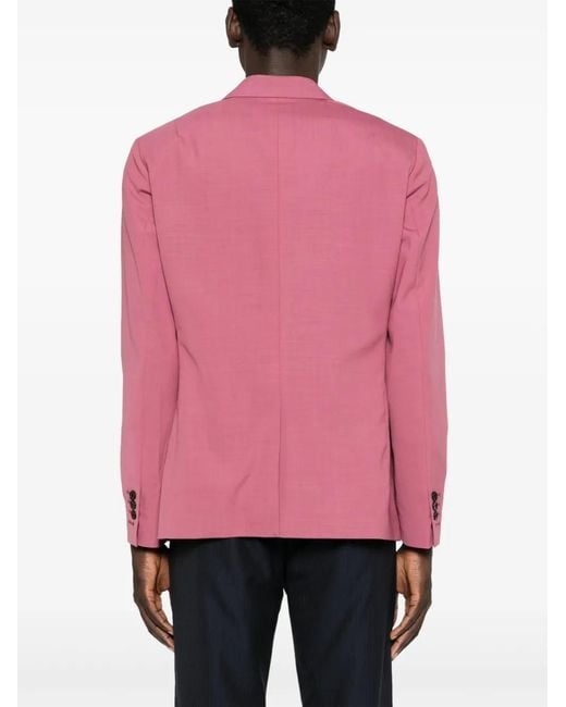 AllSaints Pink Aura Single-Breasted Blazer for men