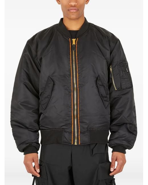 Bomber Dollar Sign di deadHYPE in Black da Uomo