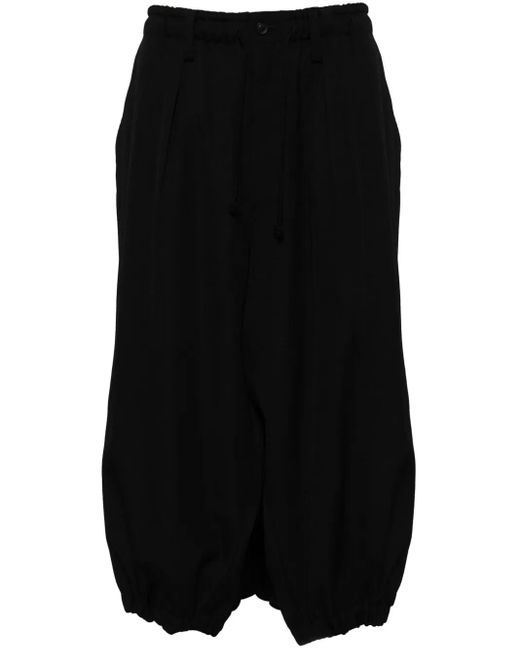 Yohji Yamamoto Black Wool Trousers for men
