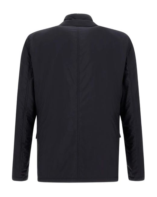 Herno Blue Inã Ecoage Two-Button Jacket for men