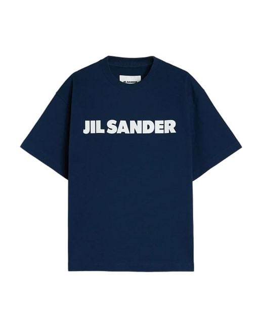Jil Sander ロゴ Tシャツ Blue