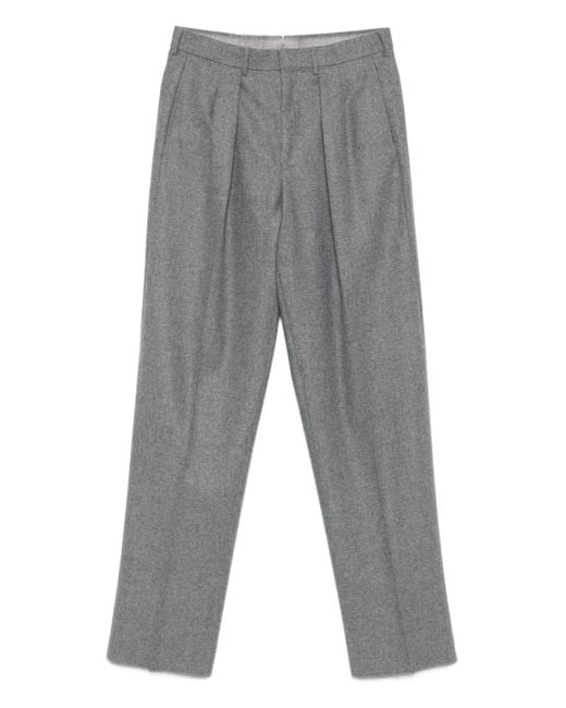 Tom Ford Gray Pleated-Front Trousers for men